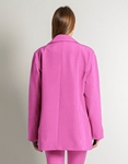 Εικόνα από Μονόχρωμο basic Oversized σακάκι με κουμπιά Ροζ