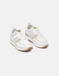 Εικόνα από Basic sneakers με μεταλλική λεπτομέρεια Λευκό/Μωβ