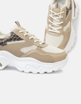 Εικόνα από Sneakers με chunky σόλα και μεταλλιζέ στοιχεία Πούρο