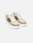 Εικόνα από Suede sneakers με print και διπλή σόλα Πούρο