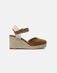 Εικόνα από Suede εσπαντρίγιες με μπαρέτα open heel Ταμπά