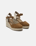 Εικόνα από Suede εσπαντρίγιες με μπαρέτα open heel Ταμπά
