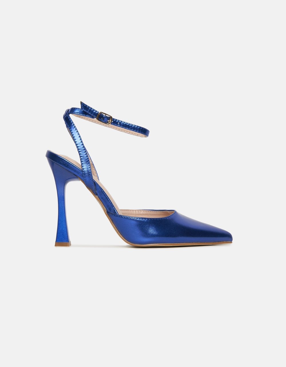 Εικόνα από Γυναικείες μυτερές open heel γόβες Μπλε