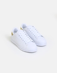 Εικόνα από Basic sneakers με κορδόνια και ελαστική σόλα Λευκό/Χρυσό