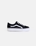 Εικόνα από Υφασμάτινα sneakers με λεπτομέρεια δερματίνης Μαύρο