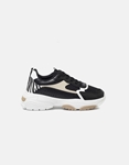 Εικόνα από Sneakers με διπλή chinky σόλα και print Μαύρο