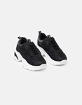 Εικόνα από Sneakers με chunky σόλα και μεταλλιζέ στοιχεία Μαύρο