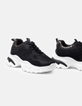 Εικόνα από Sneakers με chunky σόλα και μεταλλιζέ στοιχεία Μαύρο