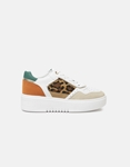 Εικόνα από Suede sneakers με print και διπλή σόλα Multi