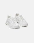 Εικόνα από Sneakers μονόχρωμα με διπλή chunky σόλα Λευκό
