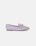 Εικόνα από Loafers suede με πετράδια στην αγκράφα Λιλά