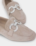Εικόνα από Loafers με αγκράφα διακοσμημένη με πετράδια Μπεζ