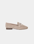 Εικόνα από Loafers με αγκράφα διακοσμημένη με πετράδια Μπεζ