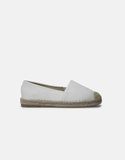 Εικόνα της Flat μονόχρωμες εσπαντρίγιες σε απλή γραμμή Λευκό