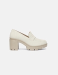 Εικόνα από Suede loafers μονόχρωμα με τετράγωνο τακούνι Πάγου