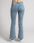Εικόνα από Ψηλόμεσο ελαστικό denim παντελόνι καμπάνα Τζιν