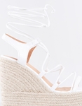 Εικόνα από Open heel πλατφόρμες με κορδόνια Λευκό