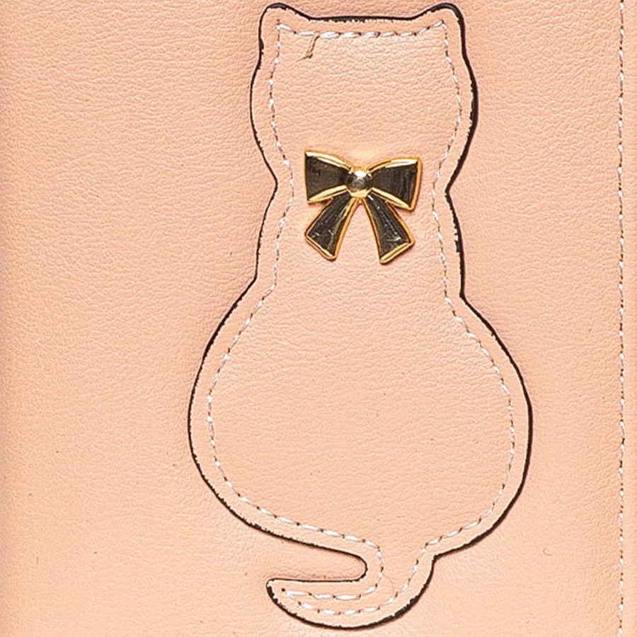 Εικόνα από Γυναικεία πορτοφόλια με σχέδιο γάτας Ροζ