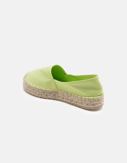 Εικόνα της Suede εσπαντρίγιες με διακοσμητική ραφή Πράσινο