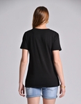 Εικόνα από Βαμβακερό t-shirt με μάτι και πολύχρωμες πέτρες Μαύρο