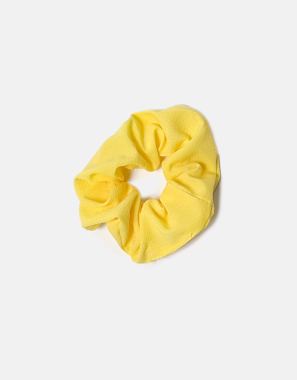 Εικόνα από Basic υφασμάτινα scrunchies μονόχρωμα Κίτρινο