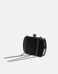 Εικόνα από Basic clutch μονόχρωμο με διακοσμητικές ραφές Μαύρο