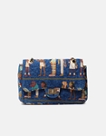 Εικόνα από Υφασμάτινη τσάντα ώμου με boho pattern Navy