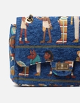 Εικόνα από Υφασμάτινη τσάντα ώμου με boho pattern Navy