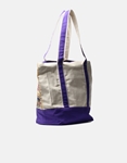 Εικόνα από Υφασμάτινη τσάντα χειρός boho με κέντημα Μωβ