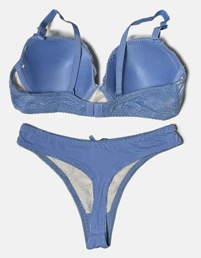 Εικόνα της Σετ εσωρούχων σουτιέν και string με δαντέλα Σιέλ