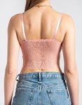 Εικόνα από Bralette μονόχρωμο με δαντέλα και ενίσχυση Ροζ