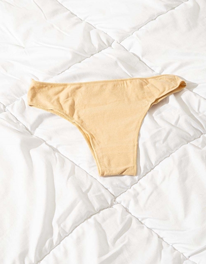 Εικόνα της Γυναικεία σλίπ βαμβακερά μονόχρωμα Μπεζ