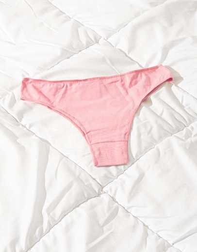 Εικόνα της Γυναικεία σλίπ βαμβακερά μονόχρωμα Ροζ