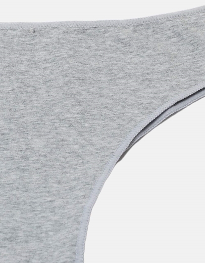 Εικόνα της Γυναικεία σλίπ βαμβακερά μονόχρωμα Γκρι