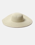 Εικόνα από Ψάθινο καπέλο με διακοσμητικές πέρλες Μπεζ