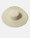 Εικόνα από Ψάθινο καπέλο με διακοσμητικές πέρλες Μπεζ
