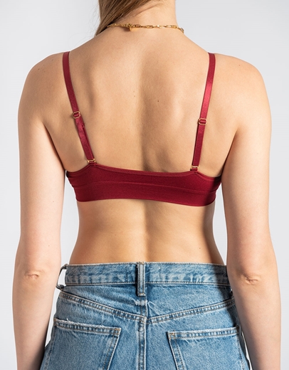 Εικόνα της Μπουστάκι με χιαστί σχέδιο και ενίσχυση Μπορντώ