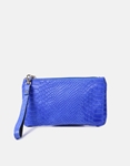 Εικόνα από Δερμάτινο πορτοφόλι snake skin Μπλε