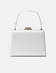 Εικόνα από Τσαντάκι clutch με μεταλλική χειρολαβή Ασημί