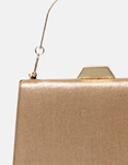 Εικόνα από Τσαντάκι clutch με μεταλλική χειρολαβή Σαμπανί