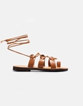 Εικόνα από Δερμάτινα σανδάλια lace up Ελληνικής κατασκευής Ταμπά
