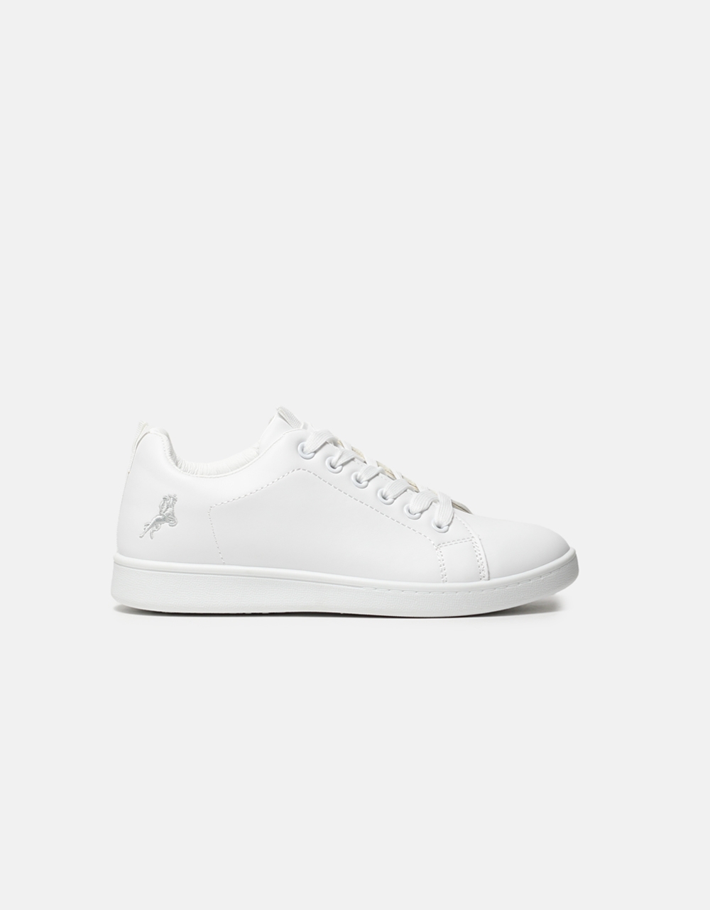 Εικόνα από Basic sneakers με κορδόνια και ελαστική σόλα Λευκό