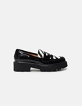 Εικόνα από Loafers λουστρίνι με print και διπλή σόλα Ζέμπρα