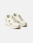 Εικόνα από Basic sneakers με μεταλλικές λεπτομέρειες Μπεζ