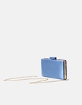 Εικόνα από Σατέν τσαντάκι clutch με διακοσμητικές πέτρες Μπλε