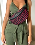 Εικόνα από Crossbody χειροποίητο τσαντάκι με μαίανδρο S Μπορντώ