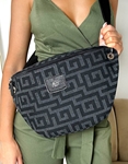 Εικόνα από Crossbody χειροποίητο τσαντάκι με μαίανδρο L Γκρι
