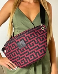 Εικόνα από Crossbody χειροποίητο τσαντάκι με μαίανδρο L Μπορντώ