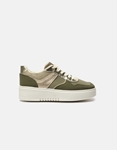 Εικόνα από Basic sneakers με διπλή ελαστική σόλα Χακί