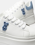 Εικόνα από Basic sneakers με διπλή ελαστική σόλα Λευκό/Μπλε